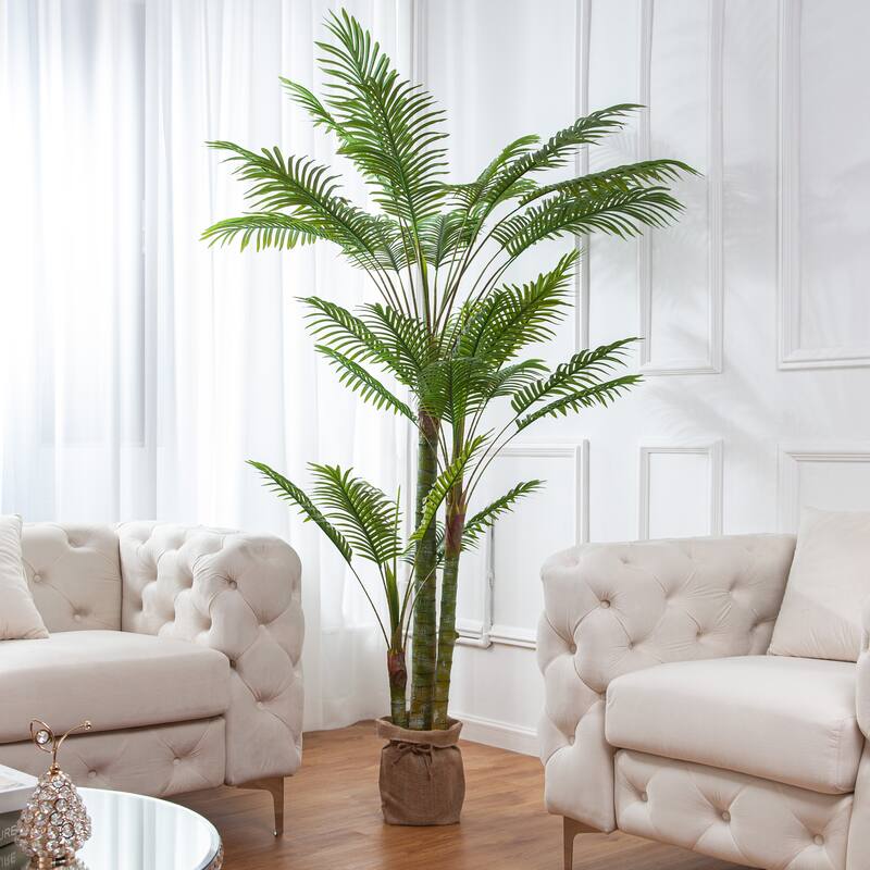 Artificial Palm Tree Large Faux Potted Tropical Plant for Indoor or